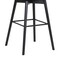 Armen Living Sicily 26" Swivel Black Wood Counter Stool in Light Gray Fabric LCSIBABLKGRYF26 - alternate 3